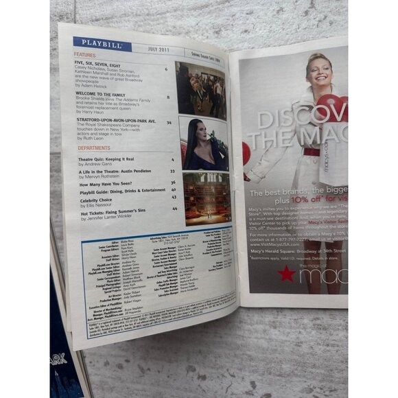 Spider-Man Turn Off The Dark Broadway Playbill Lot Of 2 - April & July 2011 Edit - Picture 6 of 6